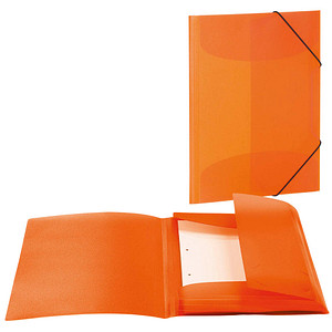 3 HERMA Sammelmappen DIN A4 orange transparent von Herma