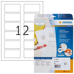 300 HERMA QR-Code-Etiketten 9643 weiß 40,0 x 80,0 mm von Herma