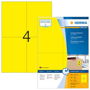 400 HERMA Etiketten 4396 gelb 105,0 x 148,0 mm 400 HERMA Etiketten 4396 gelb 105,0 x 148,0 mm von Herma