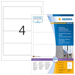 400 HERMA Ordneretiketten 10141 weiß 400 HERMA Ordneretiketten 10141 weiß von Herma