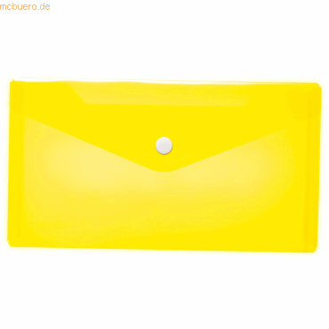 5 x HERMA Brieftasche DIN lang PP gelb von Herma