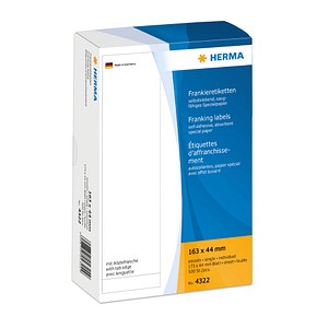 500 HERMA Frankieretiketten 4322 weiß 163,0 x 44,0 mm von Herma