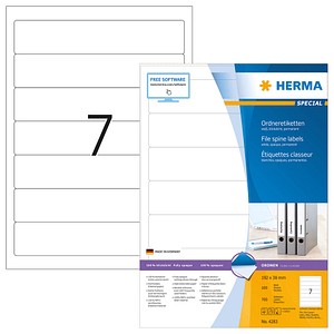 700 HERMA Ordneretiketten 4283 weiß 700 HERMA Ordneretiketten 4283 weiß von Herma