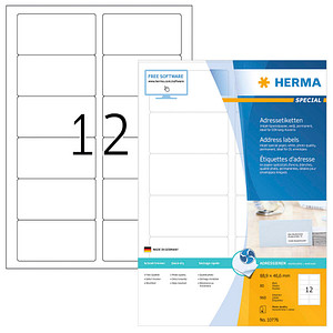 960 HERMA Adressetiketten weiß 88,9 x 46,6 mm von Herma