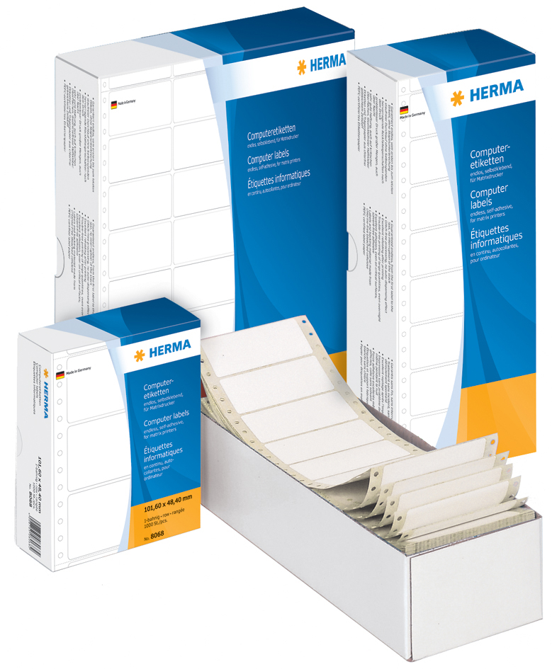 HERMA Computeretiketten endlos, 88,9 x 23 mm, 1-bahnig von Herma