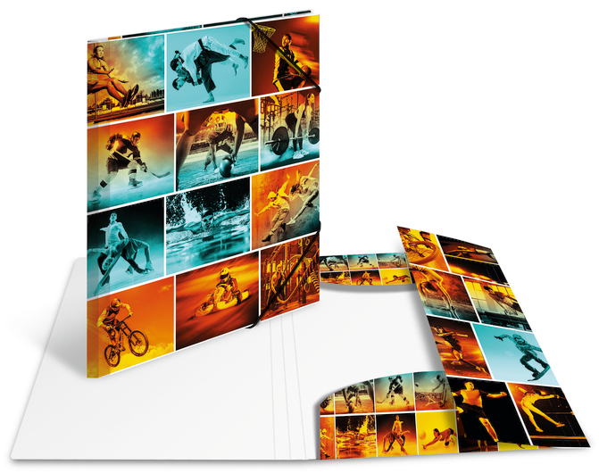 HERMA Eckspannermappe , Artline, , PP, DIN A3, Sports von Herma