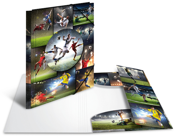 HERMA Eckspannermappe , Fußball, , aus PP, DIN A4 HERMA Eckspannermappe , Fußball, , aus PP, DIN A4 von Herma