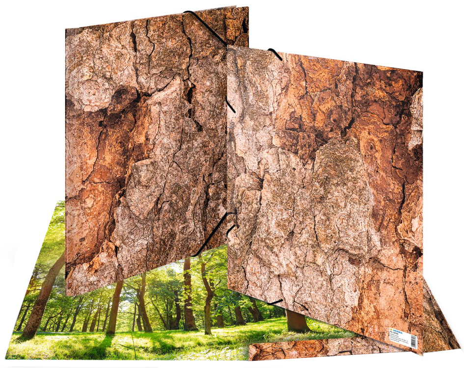 HERMA Eckspannermappe , Nature, , DIN A3, Karton, Wood HERMA Eckspannermappe , Nature, , DIN A3, Karton, Wood von Herma