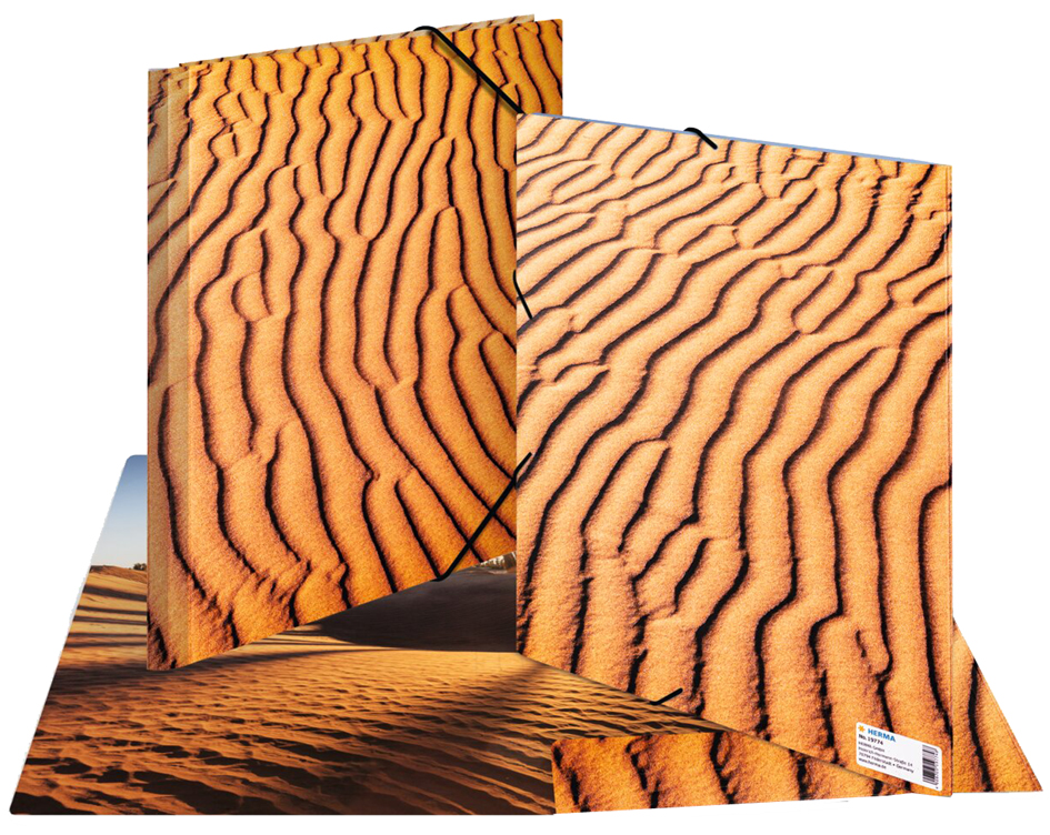 HERMA Eckspannermappe , Nature, , DIN A4, Karton, Sand HERMA Eckspannermappe , Nature, , DIN A4, Karton, Sand von Herma