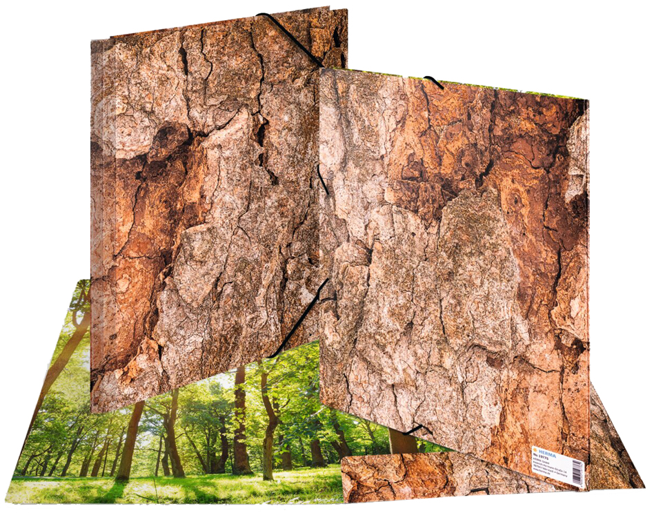 HERMA Eckspannermappe , Nature, , DIN A4, Karton, Wood HERMA Eckspannermappe , Nature, , DIN A4, Karton, Wood von Herma