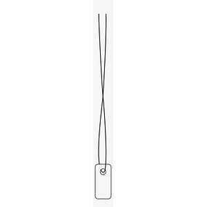 HERMA Hängeetiketten weiß 7,0 x 15,0 mm mit weißem Faden, 1.000 St. HERMA Hängeetiketten weiß 7,0 x 15,0 mm mit weißem Faden, 1.000 St. von Herma