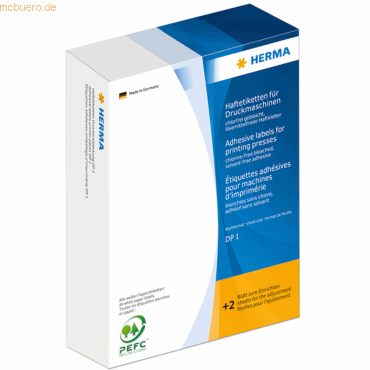 HERMA Haftetiketten für Druckmaschinen DP1 52x82mm leuchtrot VE=1000 S HERMA Haftetiketten für Druckmaschinen DP1 52x82mm leuchtrot VE=1000 S von Herma