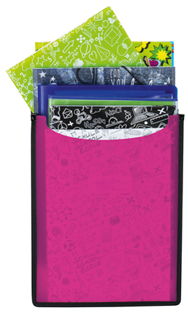 HERMA Heftbox , Flexi, , aus PP, A4, transluzent-pink von Herma