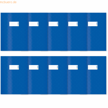 HERMA Heftschoner PP A4 gedeckt dunkelblau VE=10 Stück von Herma