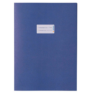 HERMA Heftumschlag glatt dunkelblau Papier DIN A4 von Herma