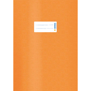 HERMA Heftumschlag mit Baststruktur orange Kunststoff DIN A4 von Herma