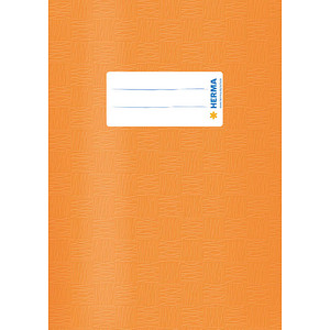 HERMA Heftumschlag mit Baststruktur orange Kunststoff DIN A5 von Herma