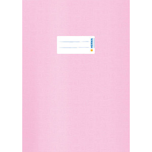 HERMA Heftumschlag mit Baststruktur rosa Kunststoff DIN A4 von Herma