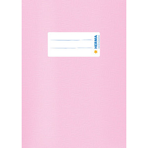HERMA Heftumschlag mit Baststruktur rosa Kunststoff DIN A5 von Herma