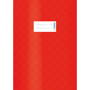HERMA Heftumschlag mit Baststruktur rot Kunststoff DIN A4 von Herma