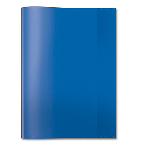 HERMA Heftumschlag transparent blau Kunststoff DIN A4 von Herma