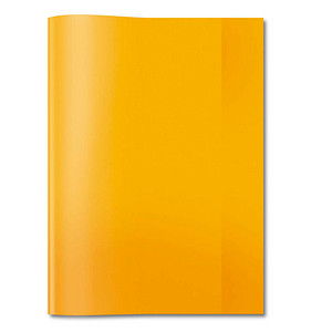 HERMA Heftumschlag transparent orange Kunststoff DIN A4 von Herma