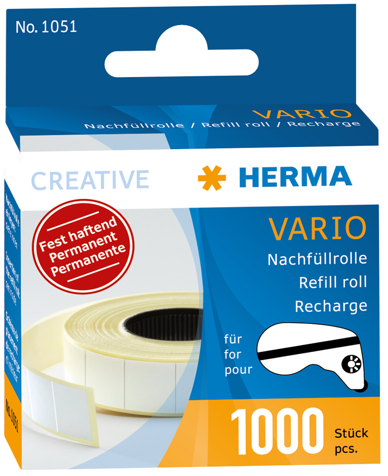 HERMA Nachfüllrolle für Vario Kleberoller, fest haftend HERMA Nachfüllrolle für Vario Kleberoller, fest haftend von Herma