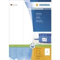 HERMA Premium - Permanentklebeetiketten - weiß - 70 x 297 mm - 300 Etikett(en) (100 Bogen x 3) (4657) von Herma