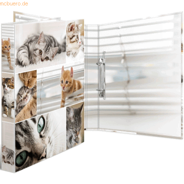 3 x HERMA Ringbuch A4 Karton 2 Ringe Katzen 3 x HERMA Ringbuch A4 Karton 2 Ringe Katzen von Herma