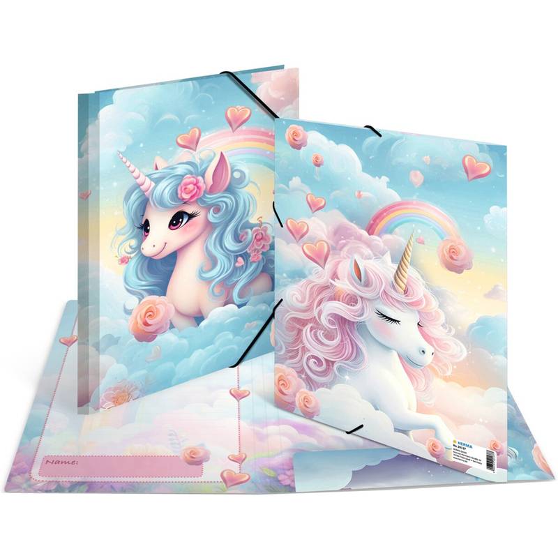 HERMA Sammelmappen A4 Karton Happy Unicorns HERMA Sammelmappen A4 Karton Happy Unicorns von Herma
