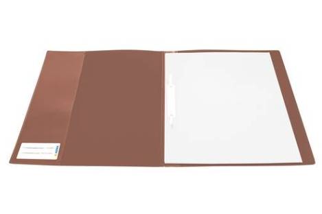 HERMA Schnellhefter A4 braun       transluzent PP       3St. von Herma