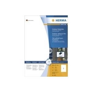 HERMA Special Outdoor Klebefolie - Selbstklebende matte Folienetiketten - weiß - A4 (210 x 297 mm) 10 Stck. (9501) von Herma