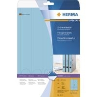 HERMA Special - Perforated permanent self-adhesive matte opaque file folder paper labels - Blau - 38 x 297 mm - 125 Etikett(en) (25 Bogen x 5) (5133) von Herma