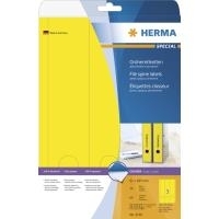 HERMA Special - Permanent selbstklebende, matte, lichtundurchlässige Aktenetiketten aus Papier - Gelb - 61 x 297 mm - 60 Etikett(en) (20 Bogen x 3) (5136) von Herma
