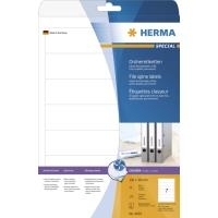 HERMA Special - Permanent self-adhesive matte coated file folder paper labels - weiß - 192 x 38 mm - 90 g/m2 - 175 Etikett(en) (25 Bogen x 7) (4825) von Herma