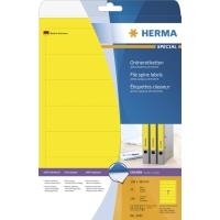 HERMA Special - Permanent self-adhesive matte opaque file folder paper labels - Gelb - 192 x 38 mm - 175 Etikett(en) (25 Bogen x 7) (5091) von Herma
