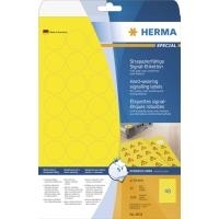 HERMA Special - Selbstklebende, wetterbeständige, matte Folienetiketten für den Außenbereich - Gelb - 30 x 30 mm 1200 Etikett(en) (25 Bogen x 48) (8034) von Herma