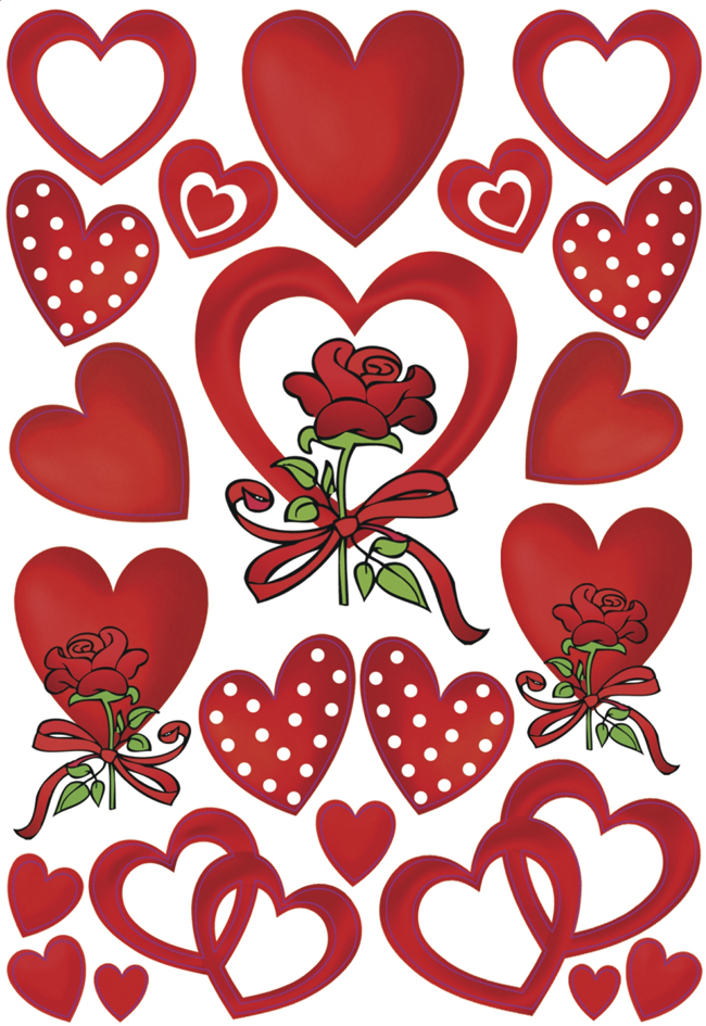HERMA Sticker DECOR , Herzen & Rosen, HERMA Sticker DECOR , Herzen & Rosen, von Herma