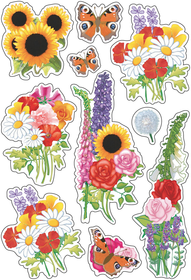 HERMA Sticker DECOR , Moderne Blumen, von Herma