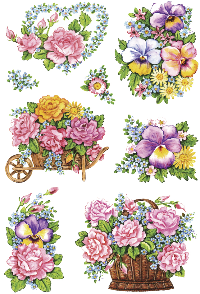 HERMA Sticker DECOR , Nostalgische Blumentöpfe, von Herma