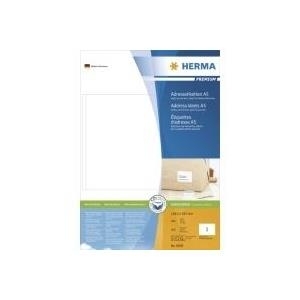 HERMA SuperPrint - Adressetiketten - weiß - 148,5 x 205 mm - 400 Stck. (400 Bogen x 1) (8690) von Herma