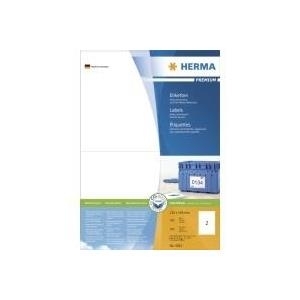 HERMA SuperPrint - Etiketten - weiß - A5 (148 x 210 mm) - 200 Stck. (100 Bogen x 2) (4282) von Herma