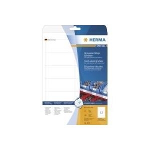 HERMA SuperPrint - Folienetiketten - weiß - 42,3 x 96,5 mm - 300 Stck. (25 Bogen x 12) (4692) von Herma