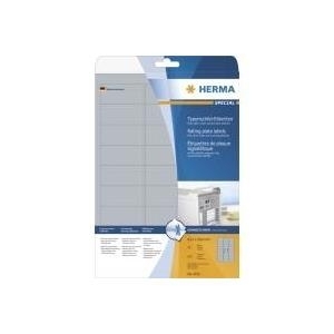 HERMA SuperPrint LaserCopy - Selbstklebende matte Polyesterfolienetiketten - Silber - 63,5 x 29,6 mm - 675 Etikett(en) (25 Bogen x 27) (4222) von Herma