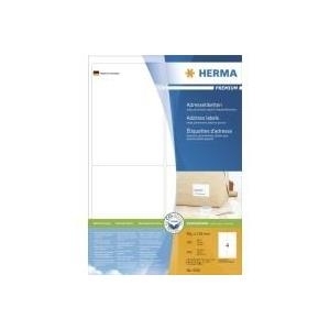 HERMA SuperPrint - Selbstklebende Etiketten - weiß - 99,1 x 139 mm - 400 Stck. (100 Bogen x 4) (4250) von Herma