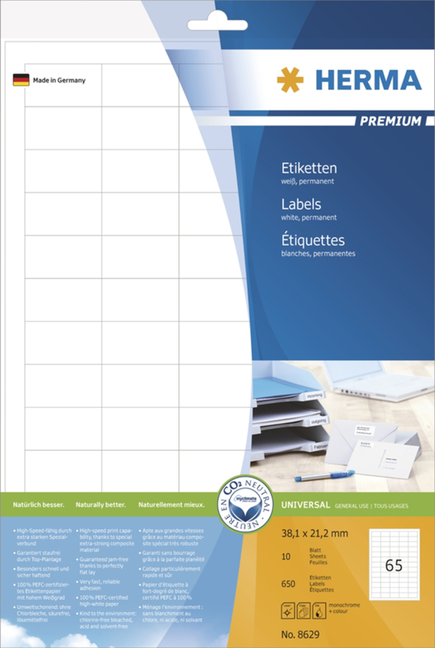 HERMA Universal-Etiketten PREMIUM, 105 x 148 mm, weiß HERMA Universal-Etiketten PREMIUM, 105 x 148 mm, weiß von Herma