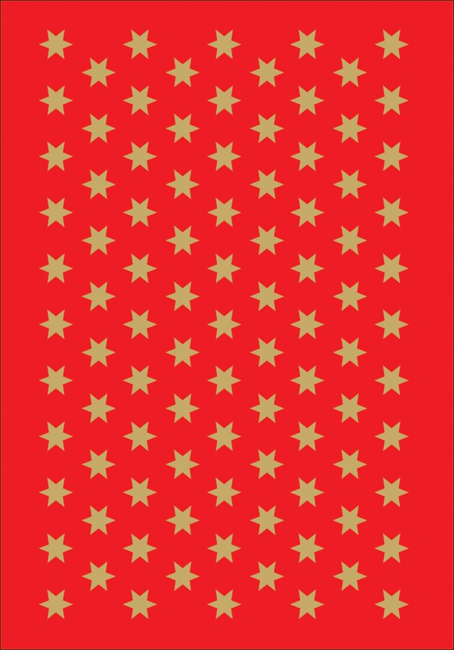 HERMA Weihnachts-Sticker DECOR , Sterne, , 6 mm, gold von Herma