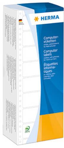 Herma 8204 Endlos-Etiketten 88.9 x 48.4mm Papier Weiß 3000 St. Permanent haftend Matrix-/Nadeldruck von Herma