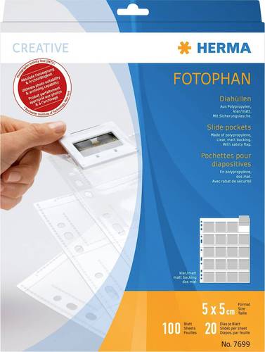 Herma Diahüllen Transparent 5 x 5cm Herma Diahüllen Transparent 5 x 5cm von Herma
