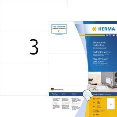 Herma Etikett 4664 210x99mm weiß 300 St./Pack. 129211401 Herma Etikett 4664 210x99mm weiß 300 St./Pack. 129211401 von Herma